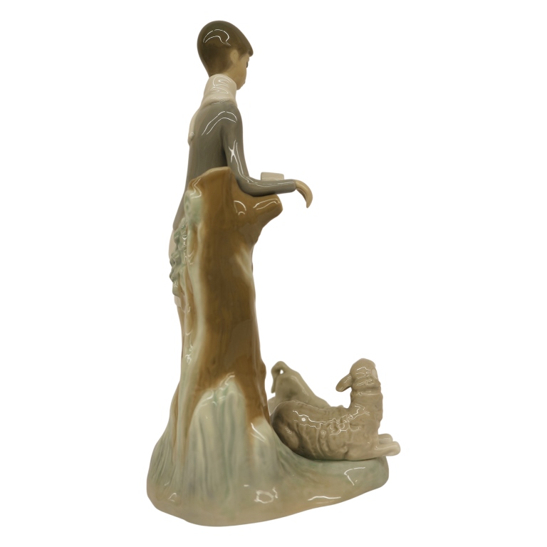 Lladro "Boy with Lambs" Porcelain Figurine