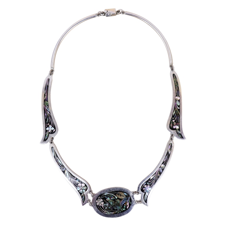 Jeronimo Fuentes Sterling Abalone Enamel Choker