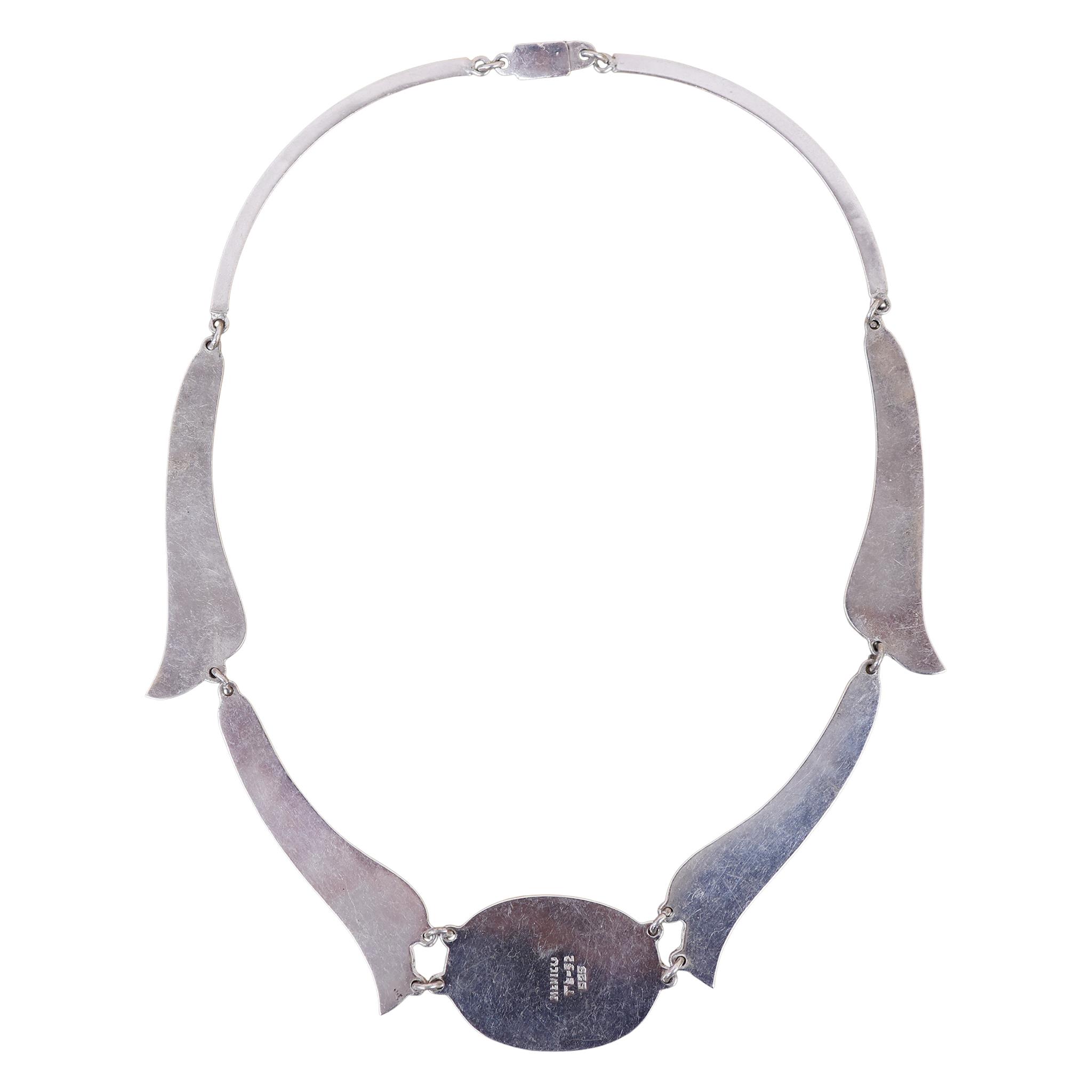 Jeronimo Fuentes Sterling Abalone Enamel Choker