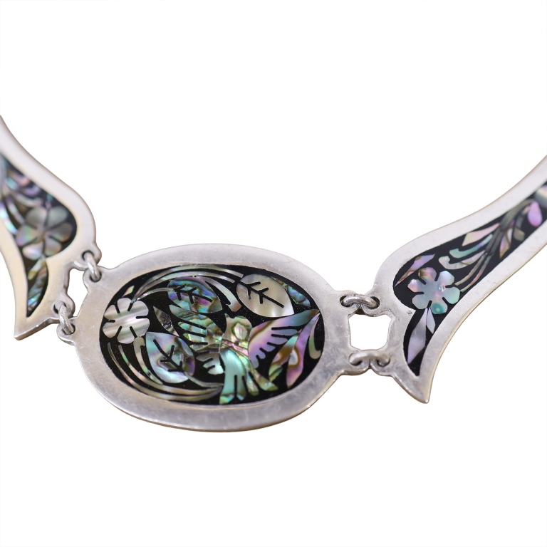 Jeronimo Fuentes Sterling Abalone Enamel Choker