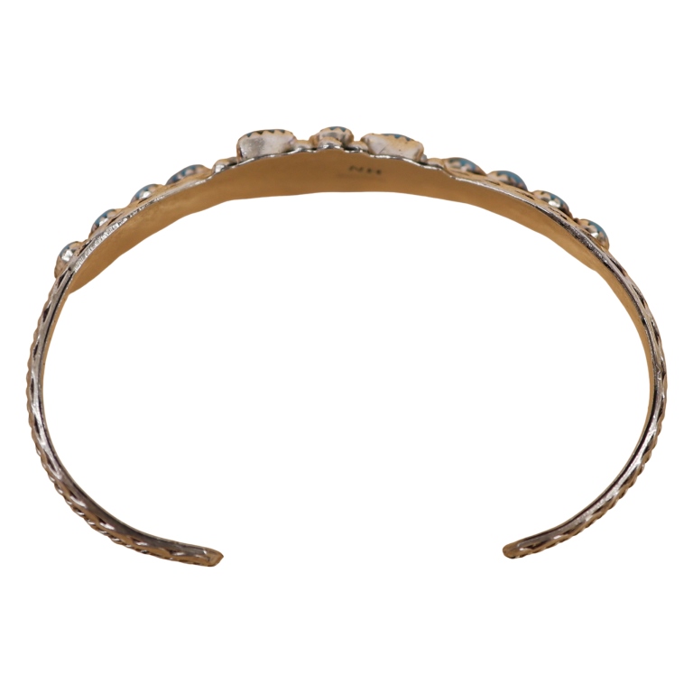 Nancy Haloo Zuni Sterling Turquoise Cuff