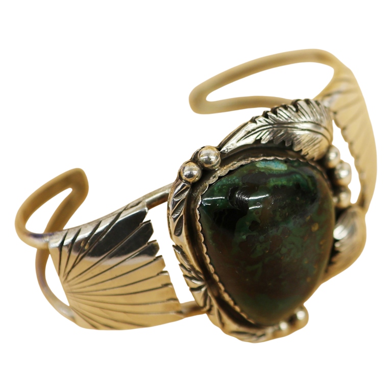 Benson Ration Navajo Sterling Turquoise Cuff