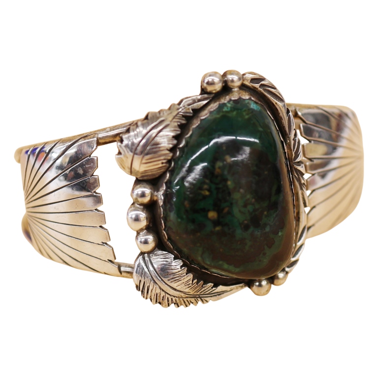 Benson Ration Navajo Sterling Turquoise Cuff