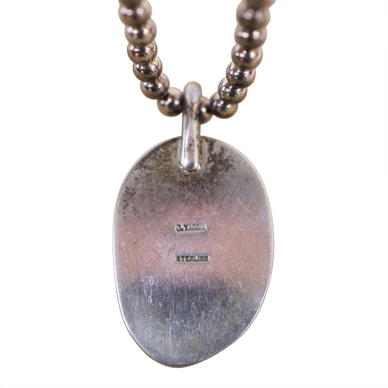 Geraldine Yazzie Navajo Sterling Turquoise Pendant