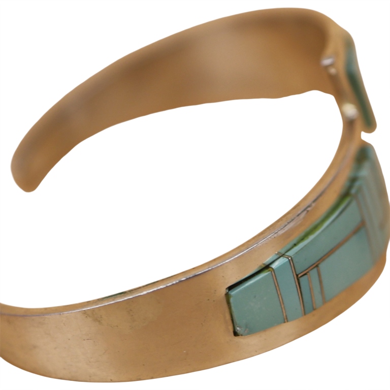 Irvin Kee Navajo Sterling Turquoise Cuff