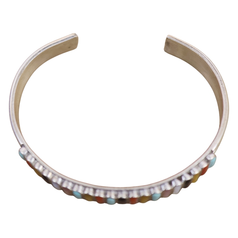 Linda Shelandewa Zuni Multi Stone Inlay Jewelry