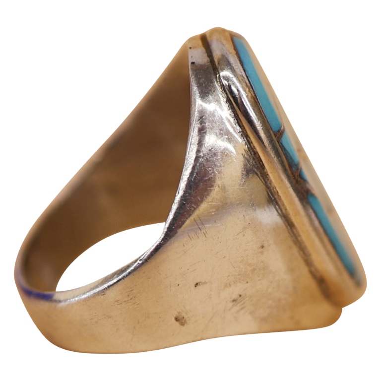 Emma Lincoln Bonney Sterling Turquoise Inlay Ring