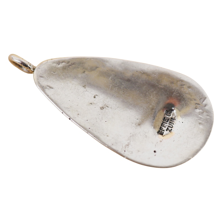 Effie C. Zuni Sterling Turquoise Snake Pendants