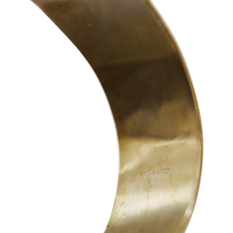 Vern Mansfield Hopi Sterling Kokopelli Cuff