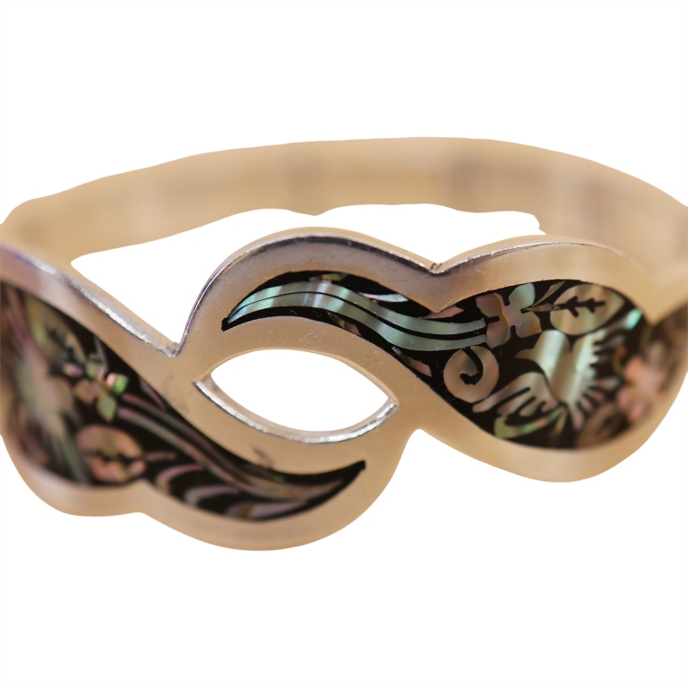 Jeronimo Fuentes Sterling Abalone Demi-Parure