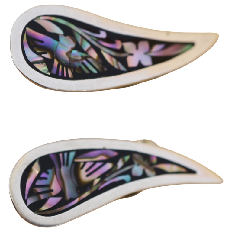 Jeronimo Fuentes Sterling Abalone Demi-Parure