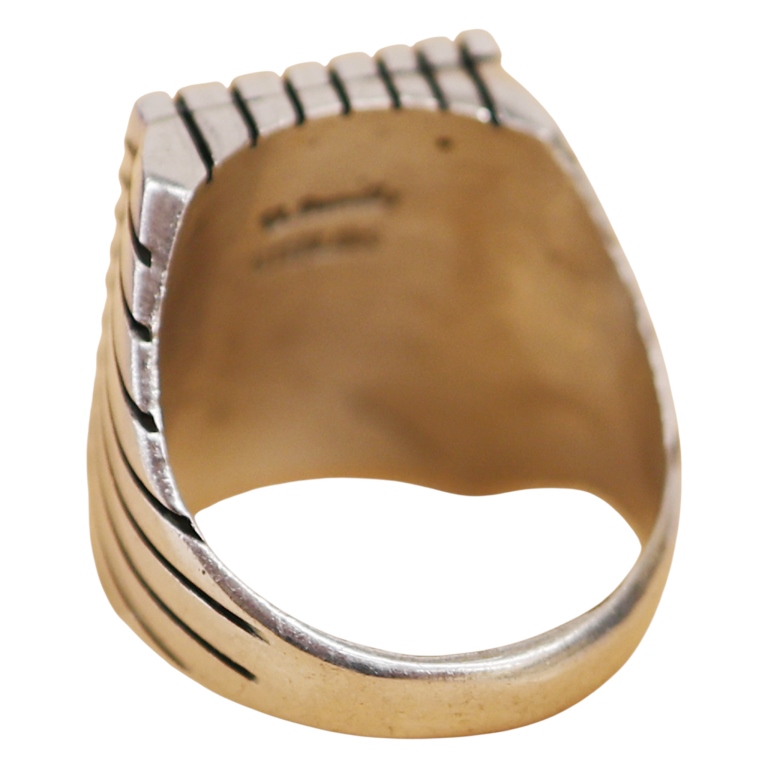 Veronica Benally Navajo Sterling Inlaid Ring - 9
