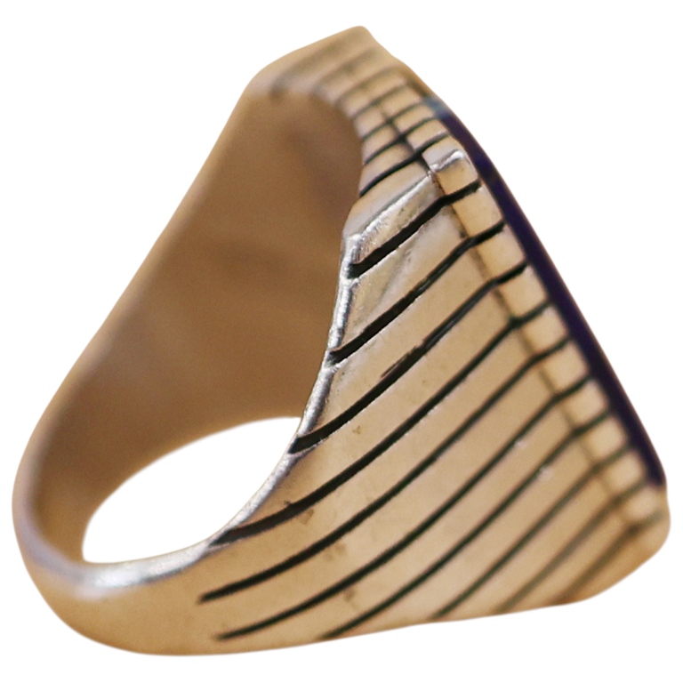 Veronica Benally Navajo Sterling Inlaid Ring - 9