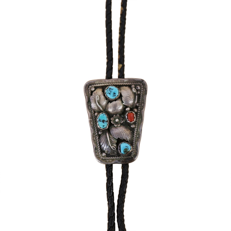 Rob Livingston Navajo Sterling Bolo Tie