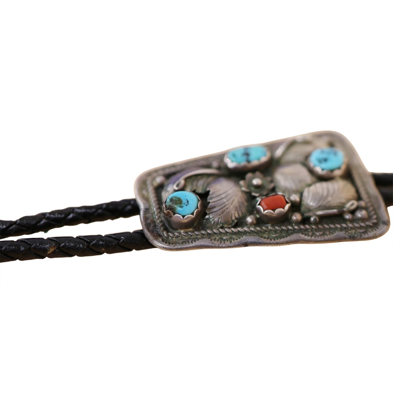 Rob Livingston Navajo Sterling Bolo Tie