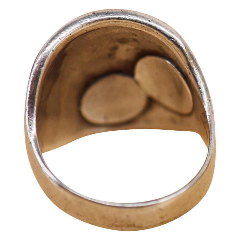 After Roie Jaque Navajo Sterling Inlay Ring 12 1/4
