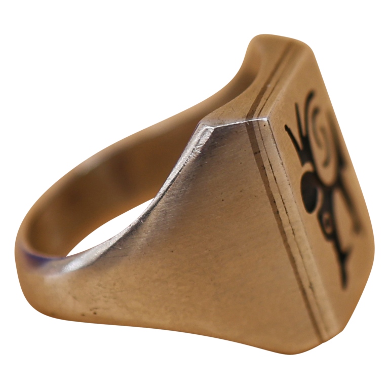 Alvin Taylor Sterling Hopi Palolokong Ring 13 1/4
