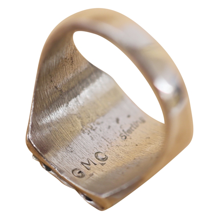 Gilbert & Mildred Calavaza Sterling Turquoise Ring