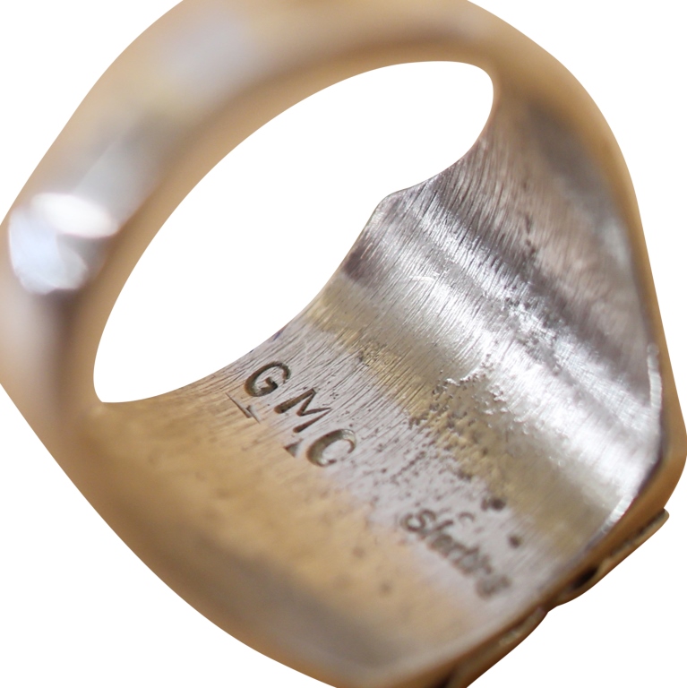 Gilbert & Mildred Calavaza Sterling Turquoise Ring