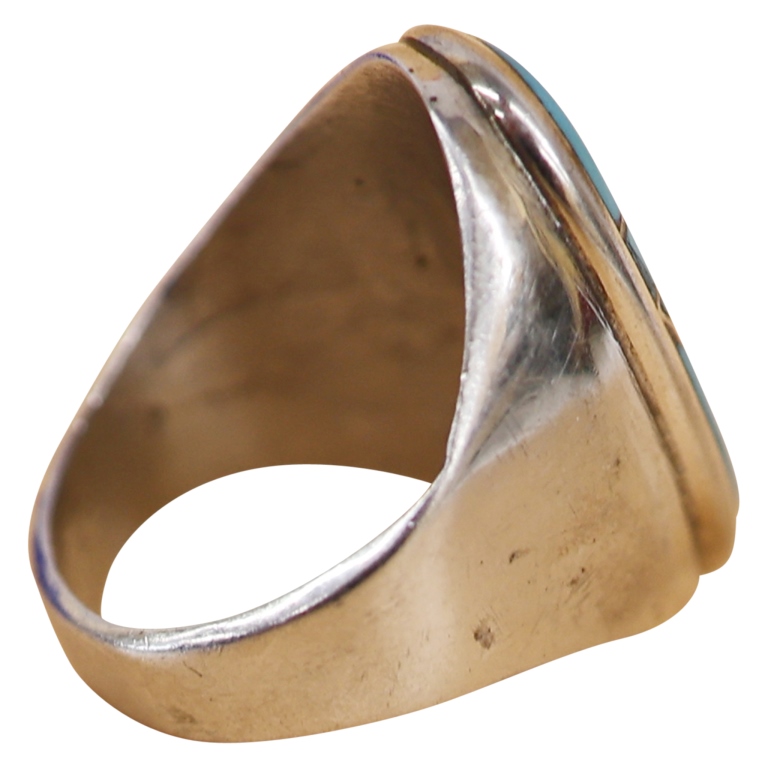 Navajo Emma Lincoln Bonney Sterling Turquoise Ring