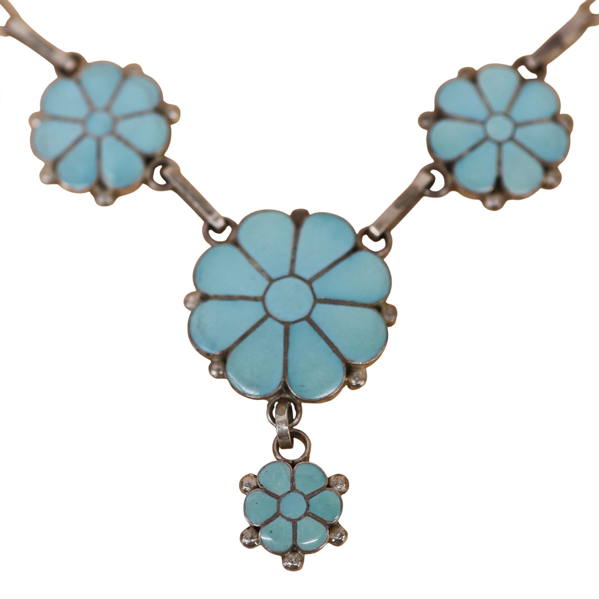 Veranda & Ben Kallestewa Sterling Turquoise Set