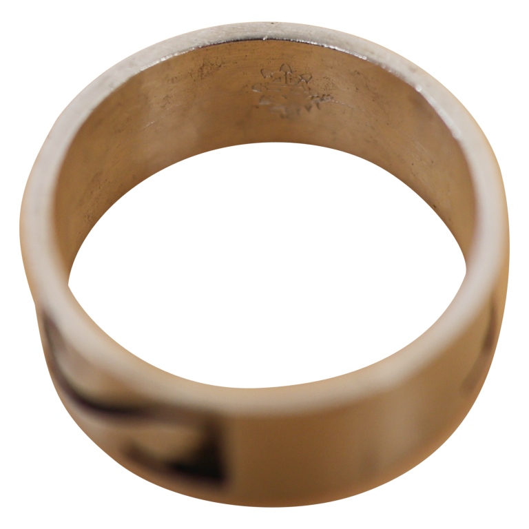 Gene Pooyouma Hopi Sterling Overlay Rings