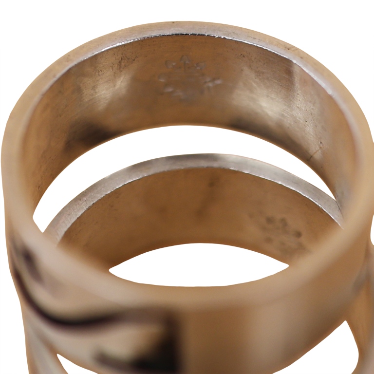 Gene Pooyouma Hopi Sterling Overlay Rings