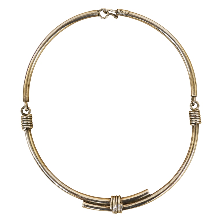 MCM Taxco Mexico Sterling Brutalist Choker Collar