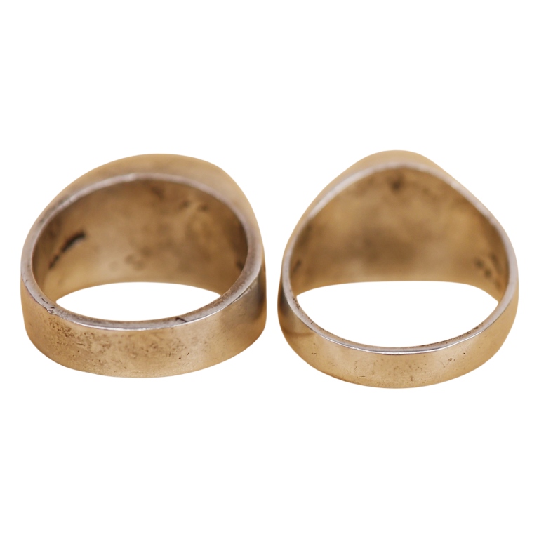 Sterling Inlaid Onyx & Lapis Men's Rings- Mexico