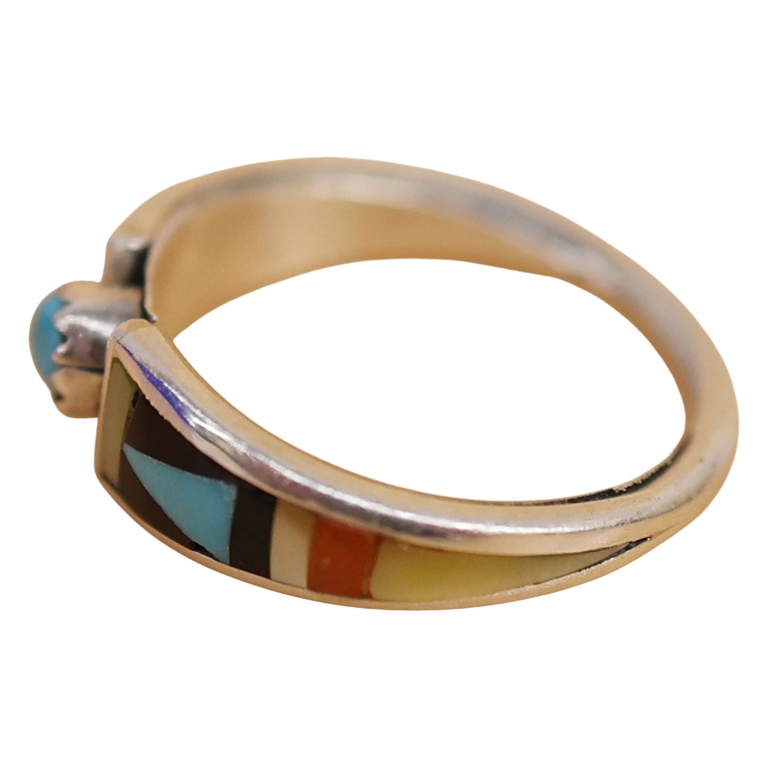 Zuni Sterling Multi-stone Inlay Jewelry Lot