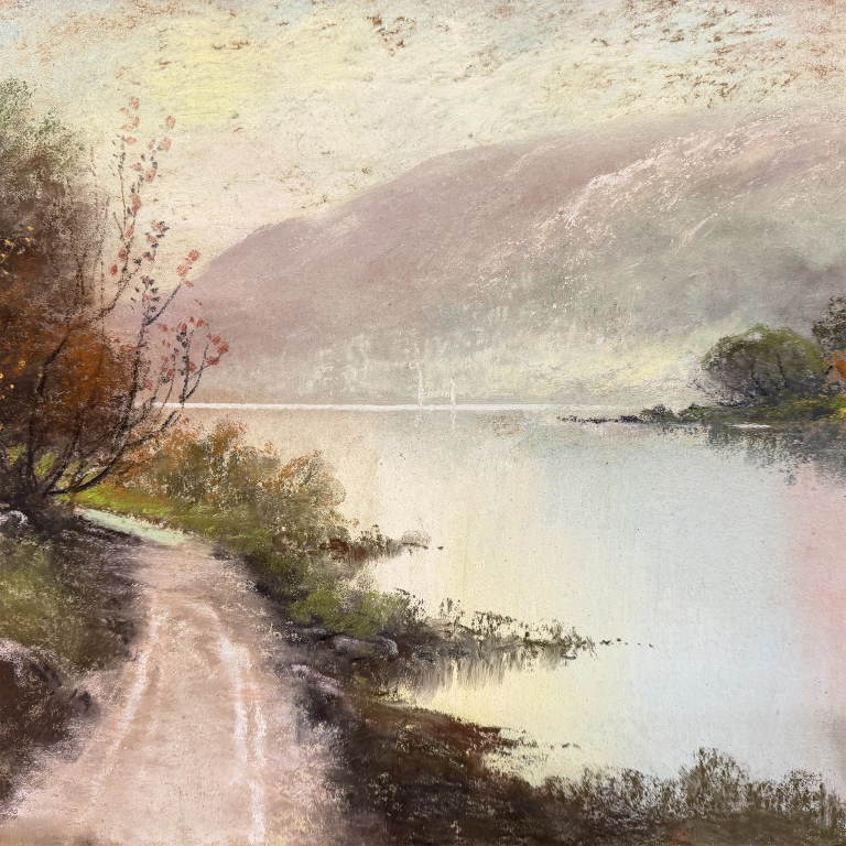 Earl - Pastel Lakeside Landscape