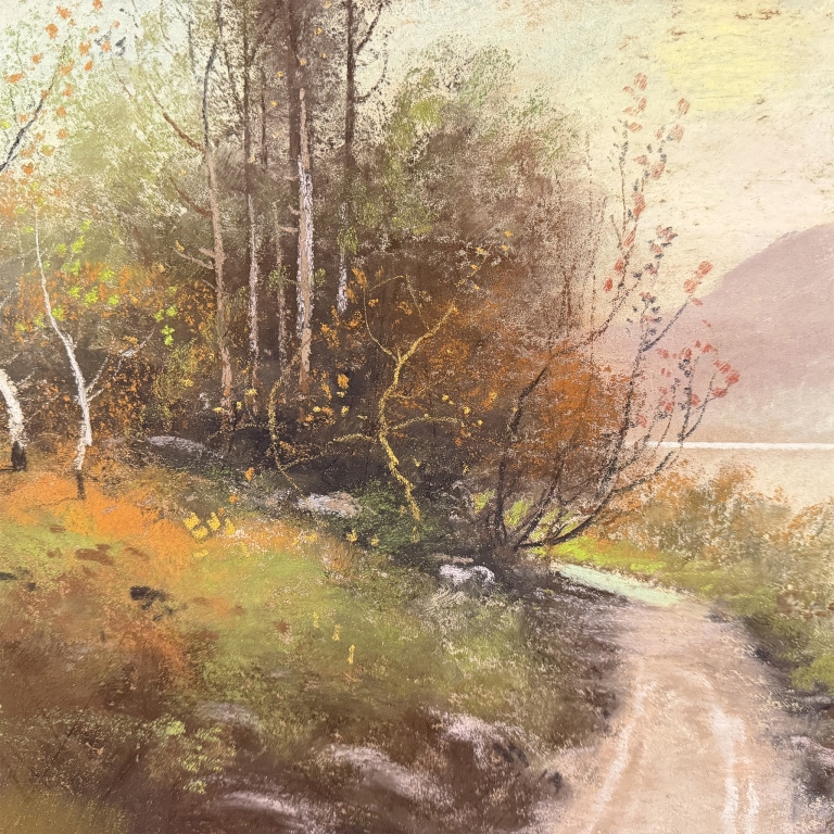 Earl - Pastel Lakeside Landscape