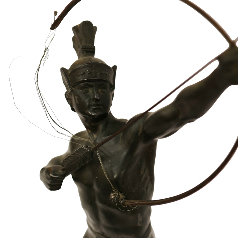 Bronze Warrior Archer Sculpture