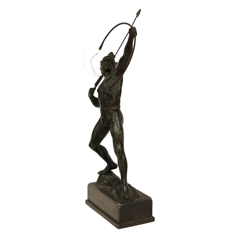 Bronze Warrior Archer Sculpture