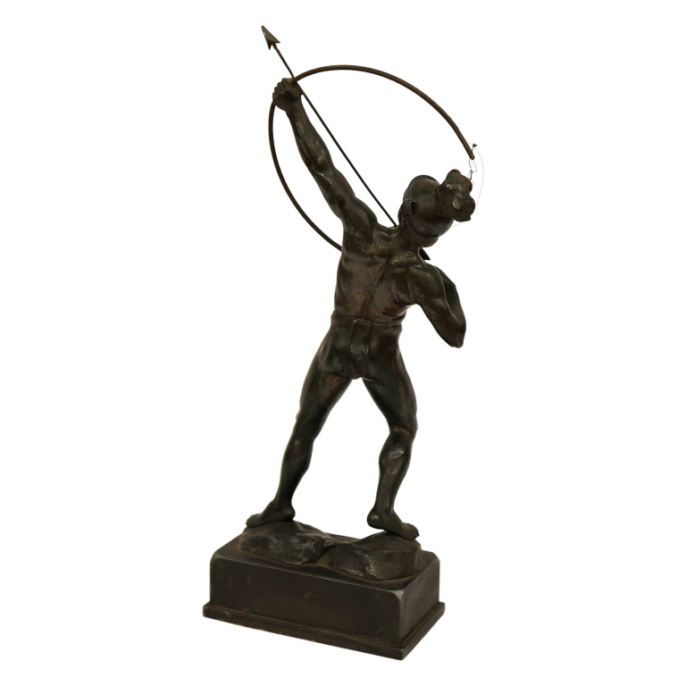 Bronze Warrior Archer Sculpture