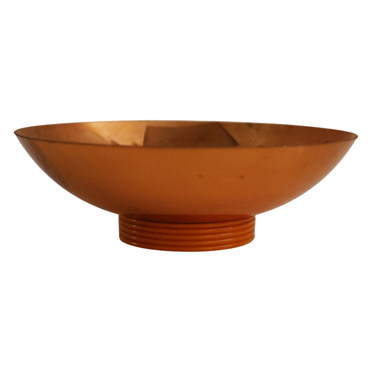 Art Deco Chase Copper Bakelite Serving Bowl
