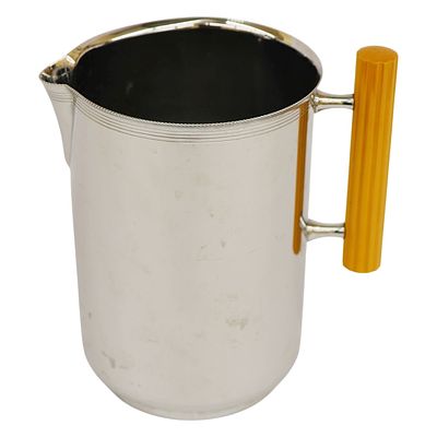 Farberware Bakelite Chrome Water Pitcher. Item/Description: Machine Age water pitcher 