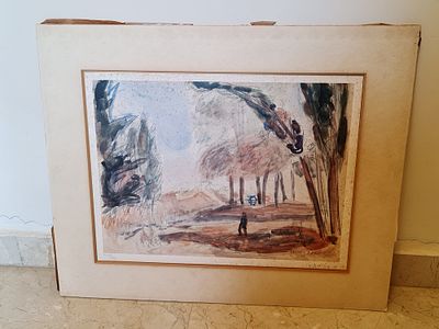 אביגדור סטימצקי (1908-1989) ליטוגרפיה חתומה בעפרון וממוספרת 720/750 . אביגדור סטימצקי 