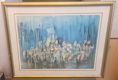 Joseph Kossonogi יוסף קוסונוגי (1908-1981) ליטוגרפיה חתומה וממוספרת . Joseph Kossonogi יוסף 