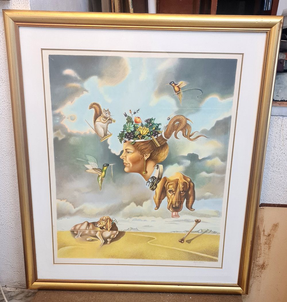 Rubinstein ישראל רובינשטיין (1904-1982) - ליטוגרפיה חתומה בעיפרון. Rubinstein ישראל רובינשטיין 