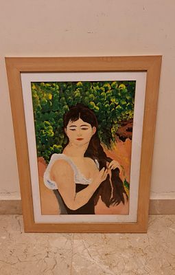 ע. דליה - ציור ישראלי מקורי חתום, אקוורל על נייר. ע. דליה - ציור ישראלי מקורי חתום, אקוורל על 