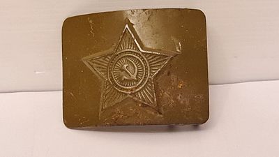 Red Army אבזם חגורה צבאי רוסי סובייטי מקורי מוקדם של הצבא האדום. Red Army USSR CCCP - אבזם 