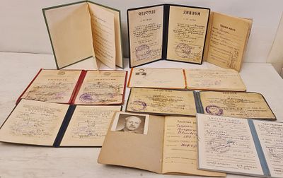 9 מסמכים ותעודות אספנות רשמיות סובייטיות תקופת ברה"מ, שנות 50-70. 9 מסמכים ותעודות אספנות 