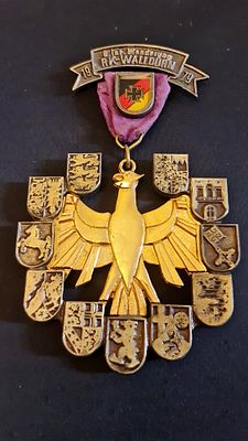 RK Walldorn 1979 מדליה גרמנית למזכרת צעדת חורף בינלאומית ה-6 של ארגון וולדורן. RK Walldorn 