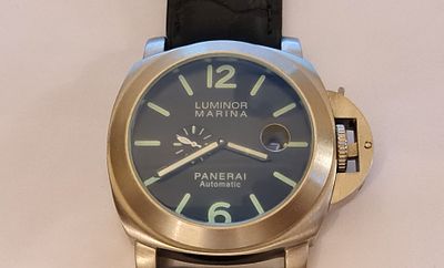 Panerai Luminor Marina שעון יד פנראיי (רפליקה) מנגנון אוטומטי עובד תקין, . Panerai Luminor 