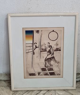 Oded Feingersh עודד פיינגרש ז"ל (1938-2026) ליטוגרפיה חתומה בעיפרון וממוספרת 81/85 . Oded 