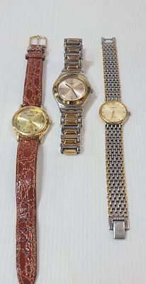 3 שעוני יד וינטג' מקוריים Swatch Swiss / Carden Paris / Exacta . 3 שעוני יד וינטג' מקוריים 