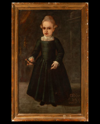 Portrait of a Girl, late 17th century. Oil on canvas, measurements: 100 x 60 cm, measurements 