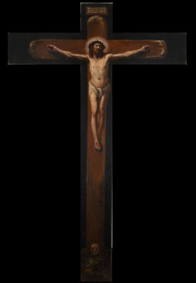Rare 18th Century Colonial Mexican Cell Cross. Measurements: 45 x 30 x 1 cm
