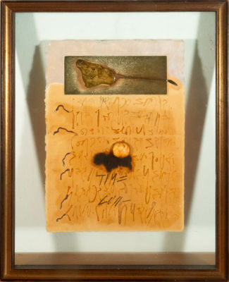 Albert Porta – known as Zush – (Barcelona, ​​1946), Mixed Technique on parchment paper, 1989. Mea 